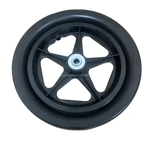 11 pulgadas semi-neumático de goma de la rueda tubeless neumáticos con llanta de acero
