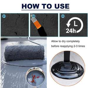 Revêtement imperméable en polyuréthane, scellant écologique pour toits/murs/jardins/rideaux de toit, durable, haute résistance, garantie 1 an - Product Image 2