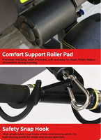 Máquina Comercial Ajustable de Peso con Selector de Horquillas para Lat Pulldown y Remo Sentado, Equipo de Gimnasio de Acero para Entrenamiento de Espalda y Brazos