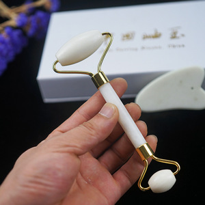 الطبيعية بلورات حجر اليشم شيو يان حجر الأسطوانة غوا شا مجموعة تجميل الوجه تدليك اليشم الأسطوانة مع مربع للوجه - Product Image 3