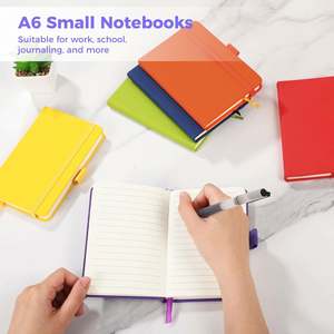 Customizable Portable A6 Notebook Suitable for Both Adults and Students Multiple Colors Styles Available with Bookmark Loop - Product Image 5