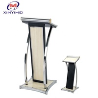 Chaire en bois doré de qualité supérieure pour hôtel, podium d'hôtel, estrade d'hôtel XYM-P12