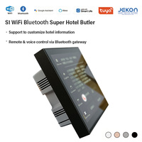 Controlador de Pantalla Táctil Central Tuya para Montaje en Pared, 4 Canales, Relé de 16A, Cable Neutro V0 PC para Automatización del Hogar y Hoteles