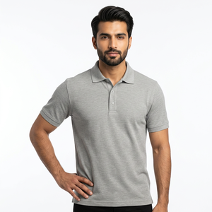 Polo de Alta Calidad para Hombre, 100% Algodón, Logotipo Bordado Personalizado, Buen Diseño, Varios Colores Sólidos con Etiquetas Superiores - Product Image 1