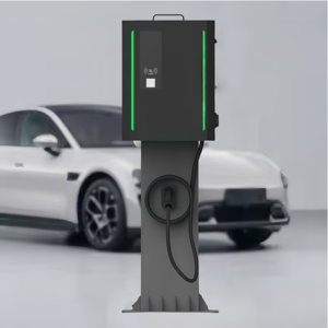 Nouvelle station de <span class=keywords><strong>recharge</strong></span> rapide pour véhicules électriques DC 20kW 30kW 3 monophasées OCPP avec écran LCD, à poser au sol, pour usage commercial et domestique - Product Image 1
