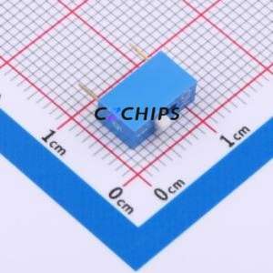 DS-01-B DIP Switch Through hole Component (THT) Switch ( Number of Switch Sections: 1 )( Lead Spacing: 2.54mm )( Color: Blue ) - Product Image 1