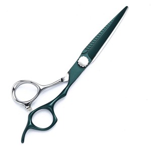 Juego de Tijeras de Peluquería VG10 Verdes Premium, Tijeras Profesionales para Barbería, Tijeras para Cortar y Entresacar Cabello, Suministros de Acero Inoxidable para Salón de Belleza - Product Image 5
