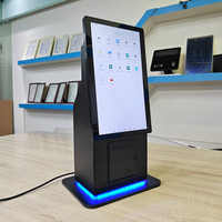 Kiosques de commande automatique de petite taille avec écran tactile, imprimante et éclairage LED RVB