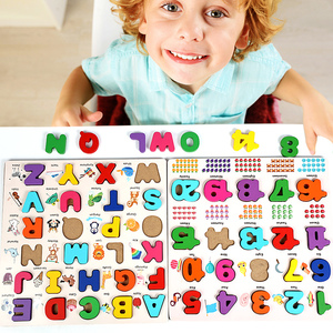 Rompecabezas de Letras, Números y Formas ABC, Juguetes Educativos Preescolares con Tablero de Rompecabezas, Rompecabezas de Madera del <span class=keywords><strong>Alfabeto</strong></span> <span class=keywords><strong>Español</strong></span> para Niños Pequeños - Product Image 6