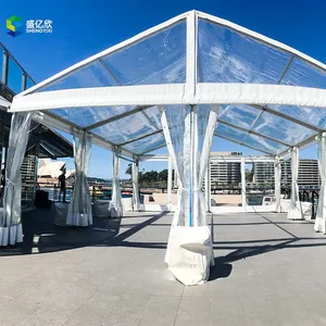 1000 People Marquee Clear Roof Outdoor Transparent Wedding Tent For Luxury Wedding Party Event