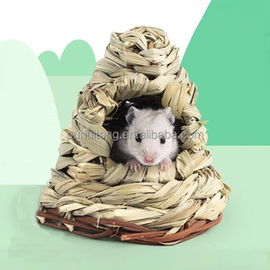 Ami de la faune <span class=keywords><strong>Cabane</strong></span> tissée en herbe naturelle pour hamster - Product Image 3