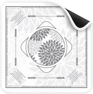 Tapis de Mahjong Américain de Luxe Personnalisé en Caoutchouc Naturel Épais, Silencieux, Pliable et Lavable – Tapis de Jeu d'Art Chinois Lisse pour Table - Product Image 6
