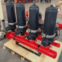 Système de filtration à disques à rétrolavage automatique 80m³/h, 120 mailles, 130 microns, auto-nettoyant, 1kW pour l'irrigation goutte à goutte agricole