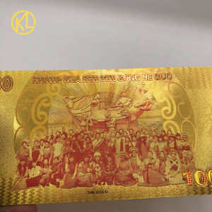 Nuevo Billete de 1000 Yuanes con Lámina de Oro, Dragón Chino con Luz UV de Seguridad y Certificados para Colección de Monedas - Product Image 5