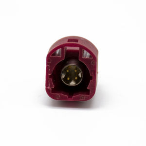 Разъем Fakra HSD, код H, фиолетовый, 4-контактный, штекер, для монтажа на печатную плату, высокоскоростной передачи данных - Product Image 3