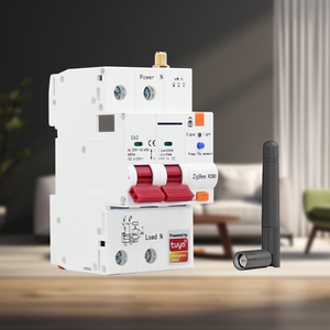Interruptor Inteligente Tuya Zigbee 2P RCBO con Medidor Prepago, Temporizador, Protector de Voltaje y Corriente, Control por Voz, 63A Ajustable y Duradero - Product Image 2