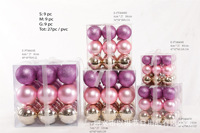 4/5/6/7/8CM Hochwertige Umweltfreundliche Weihnachtsdekoration Christbaumkugeln Große Plastik-Kugeln in Pink/Gold/Rot Christbaumschmuck