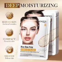 Patchs de riz blanc pour le front – Anti-rides, blanchissants, anti-âge, hydratants, régulateurs de sébum – Masque facial en gel enveloppant