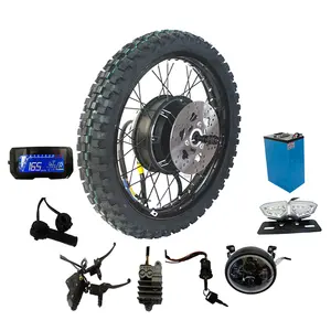 Wholesale motor electric cycle-Long cycling rang 19inch off road motorcycle 72v electric motorcycle 6000w 8000w 15000w motor electric motorcycle conversion kit