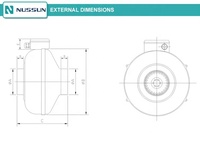 Ventilateur centrifuge à haute circulation d'air et haute qualité pour conduits en fer, avec pales en plastique, faible consommation, vitesse variable, personnalisation OEM/ODM