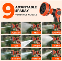 Enrouleur de tuyau d'arrosage rétractable NEOTEC 5/8 po x 50 pi avec buse à 9 modes, robuste, fixation murale 180° °   Verrou pivotant de n'importe quelle longueur G255815