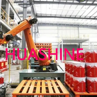 Grue de manutention robuste et rayonnage à palettes sur mesure, système ASRS automatisé Huashine pour entrepôt de production de peinture
