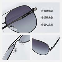 8588 Nouvelles Lunettes de Soleil Pilote HD Polarisées Hommes Femmes UV400 Anti-éblouissement Conduite Extérieure Luxe Mode Rétro