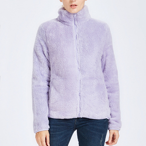 Maxgarment High Quality Women's Full-zip Hoodie <strong>Sweatshirt</strong> in Pale Pink
