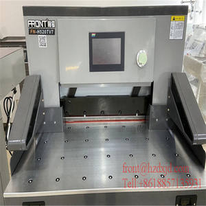 Machine de découpe de papier automatique hydraulique informatisée de 670 mm, coupe-papier guillotine H670TV7 - Product Image 6