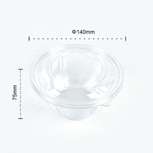<span class=keywords><strong>Bowl</strong></span> Redondo Reutilizável <span class=keywords><strong>PET</strong></span> 16oz Caixa de Embalagem de Alimentos à Prova de Vazamentos Container de Salada Plástico Transparente para Delivery - Product Image 2