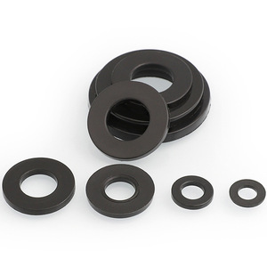 Isolamento Redondo Plain <span class=keywords><strong>Plastic</strong></span> Nylon PA66 Junta Anel PE Branco Preto Fastener Seals Espaçador De Borracha Arruela Plana - Product Image 6