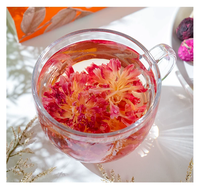 Boules de thé fleuri faites à la main 2-3g sans base de thé, purement à base de plantes, avec fleurs de rose, roselle, jasmin et dendrobium officinale