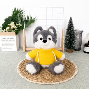 Nuevo Peluche de <span class=keywords><strong>Lobo</strong></span> y Husky, Juguete de Peluche Suave, Almohada para Dormir para Niños, Logotipo Personalizado Disponible - Product Image 6