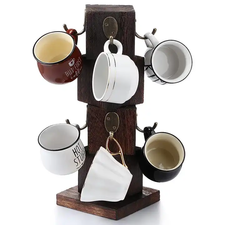  Mug Holder, Countertop Mug Tree, Coffee Mugs & Tea