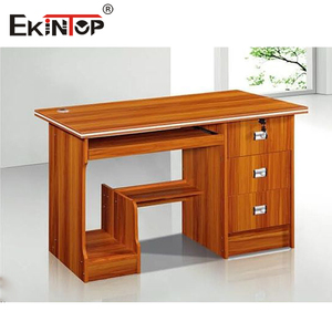 Ekintop Meja Kantor Rumah Modern Mewah Meja Kantor Kayu dengan Laci - Product Image 2