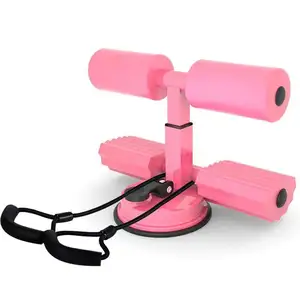Portable Strong Suction Cups Yoga Home Workout Massage Roller Abs Assistant Device Drawstring Sit Up Exercise Equipment