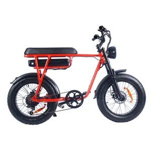 Saibaike E Bike Ebike 250w 500w 750w 1000w Motor 48v 17.5ah Lithium Battery City E Bikes Retro Fat Tire Electric Bicycle