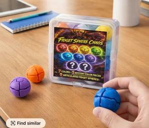 Giocattolo Antistress Espandibile a Forma di Palla, con Suono Cliccabile ASMR, Sfera Deformabile, Giocattolo Sensoriale Anti-Ansia - Product Image 5