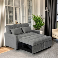Canapé-lit, double usage, pliable, multifonctionnel, pour petits appartements, style en ligne droite, canapé de salon