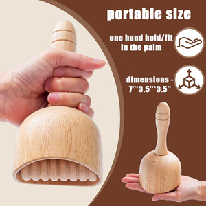 Vaso de masaje de madera sueco portátil de gran venta en China <span class=keywords><strong>con</strong></span> <span class=keywords><strong>rodillo</strong></span>, masajeador de drenaje linfático de madera para todo el cuerpo - Product Image 4