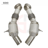 SDO Katalysator-Downpipes für Ferrari 488 3.9T V8 2015-2019 Performance-Auspuffkrümmer mit integriertem Hitzeschutz