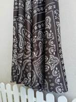 Robe midi élégante de style ethnique français à imprimé, col en V, sans manches