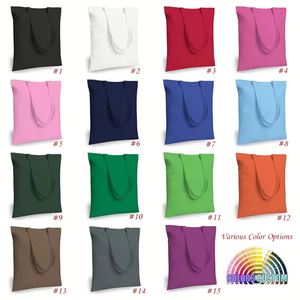 Sacs fourre-tout en toile personnalisés en gros, sacs à main vierges avec logo personnalisé, grande capacité pour les courses - Product Image 2
