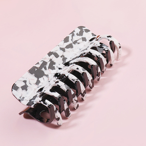 CSFZ0599 color personalizado nuevo diseño gran acetato garra de tiburón Clip mano de obra fina rectángulo geometría cuadrado niñas joyería - Product Image 5