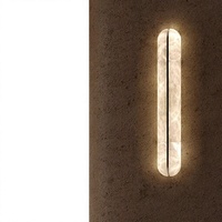 Applique murale en marbre espagnol, tout en cuivre, LED E27, lumière chaude, pour chambre à coucher, salon, éclairage d'ambiance
