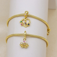 HD1030 Abalorios Colgantes Románticos de Dibujos Animados, con Diseños de Niño, Niña, Sol, Corazón y Amor, para Pulseras de Cadena de Serpiente y Creación de Joyas DIY