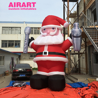 Décorations gonflables de Noël pour bars et événements : Modèles de serveurs et Père Noël gonflables de qualité commerciale, Père Noël gonflable debout