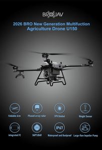 Dron de Pulverización Agrícola BROUAV U150 80L 100L 120L, Control Remoto, Alta Eficiencia, 1 Año de Garantía, 85g, Precio de Fábrica, Fácil de Usar - Product Image 2
