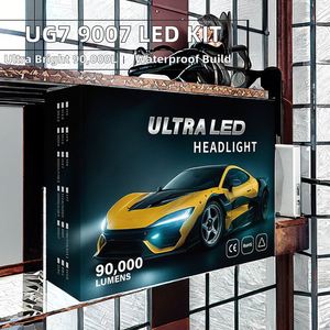 ชุดไฟหน้า LED รุ่นใหม่ 200W UG7 UltraLED 9007 H11 12V กันน้ำ แสงสูง 4 ท่อทองแดง ติดตั้งง่ายแบบ Plug & Play อัพเกรดจากโรงงาน - Product Image 3