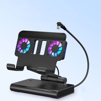 Docking Station 6 Port Tipe C dengan Kipas Pendingin, Stand Konsol Game, Hub Gigabit LAN 4K 144Hz HDMI2.1 PD100W untuk Steam Deck, Switch 2